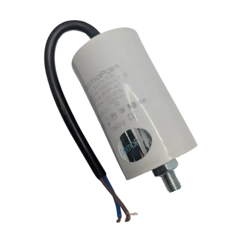 2,5uF 450Vac Condensador Motor 40x70mm CABLES + torno M8