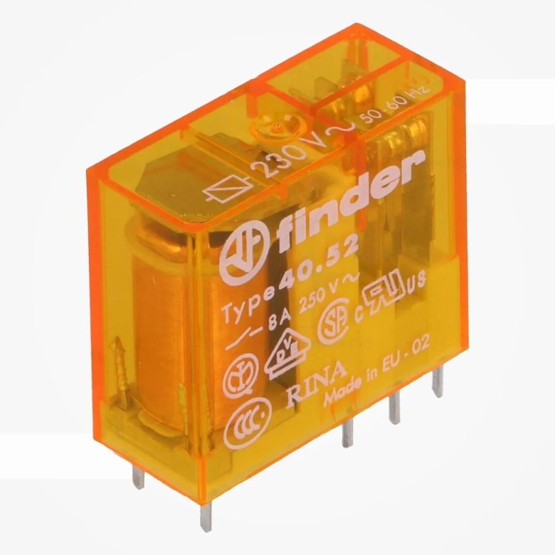 RELE 230Vac 2Ctos Conmutados 8A/250Vac FINDER