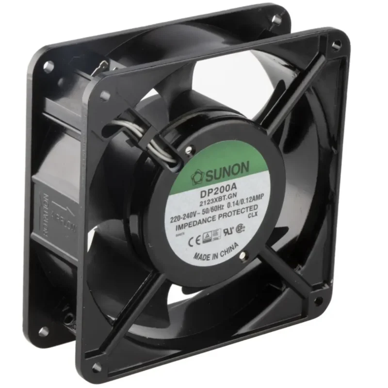 Ventilador 230Vac 120x120x38mm 22W 2 terminales Friccion