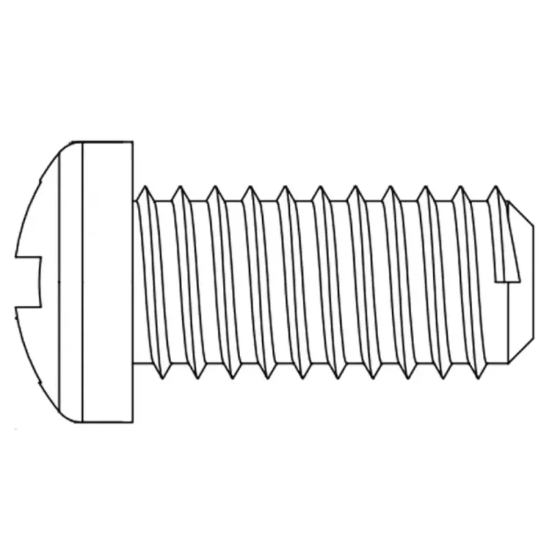 Tornillo Poliamida Metrica 2,5x6mm Color Natural