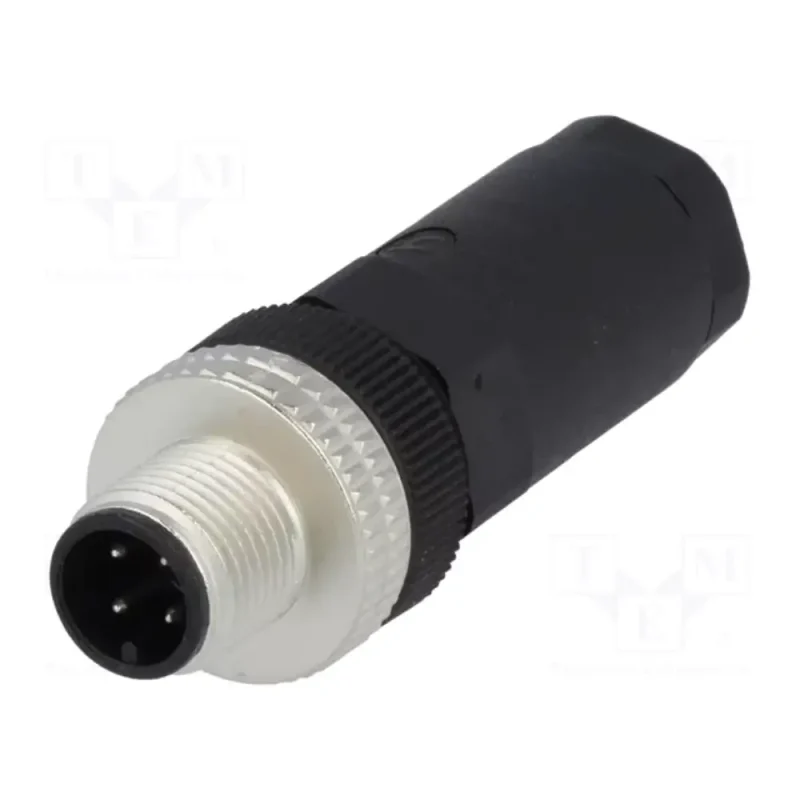 Conector M12 Macho 4 pin IP67 Recto