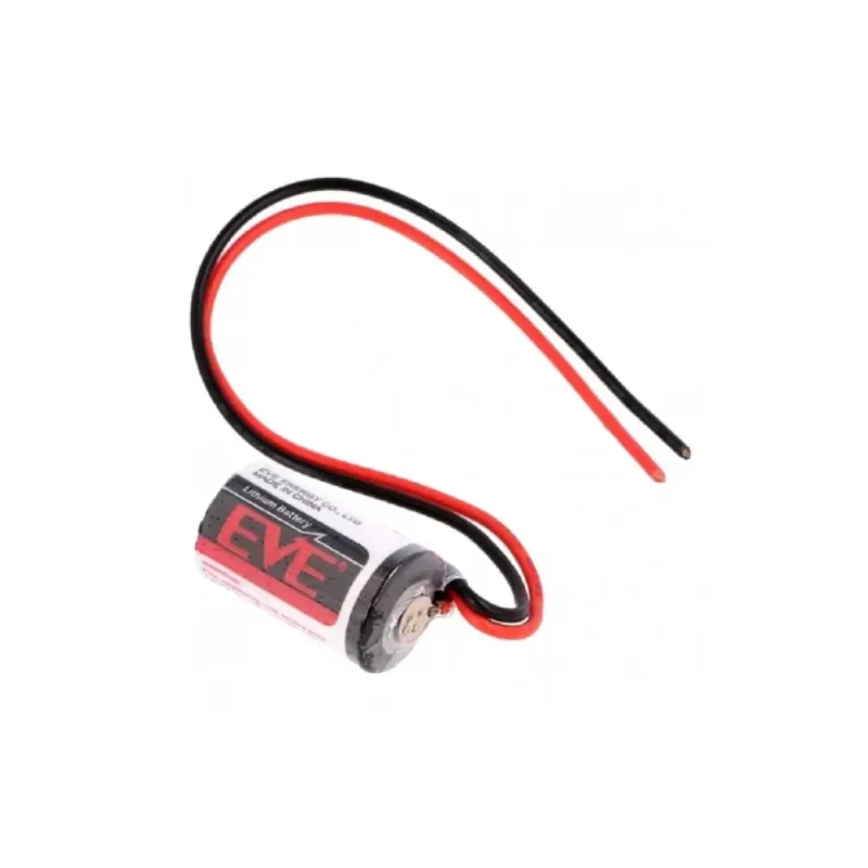 Pila Litio 3,6V 1/2AA, 1/2R6 1200mA con cables 14250