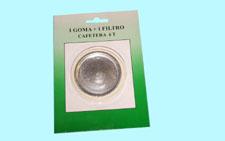 Goma y Filtro Cafetera Universal 6 Tazas 66mm de diametro