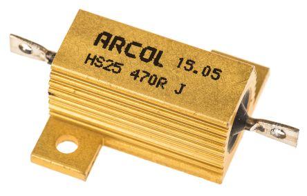 470R 25W Resistencia Potencia Bobinada Metalica ARCOL