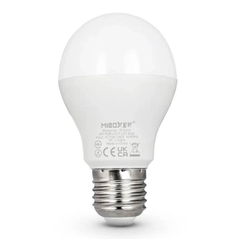 Bombilla LED E27 6W RGB+CCT RF 2,4Ghz