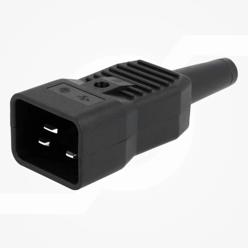 Conector Alimentacion IEC C20 Macho Aereo 16A