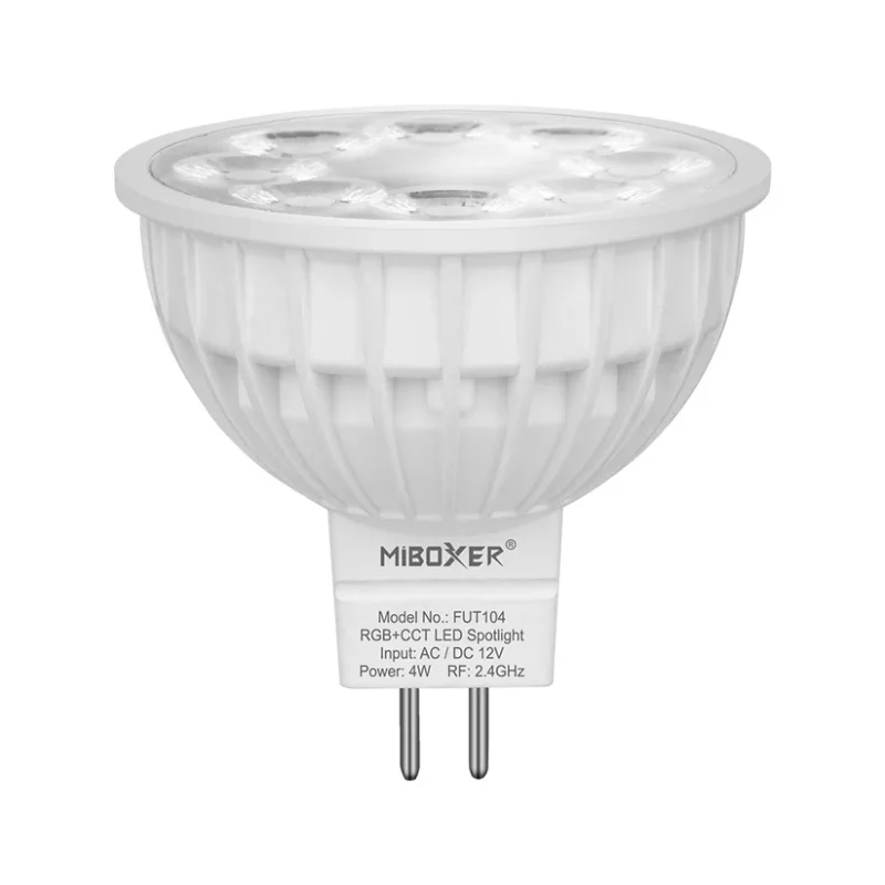Bombilla LED MR16 12V 4W RGB+CCT RF 2,4Ghz FUT104