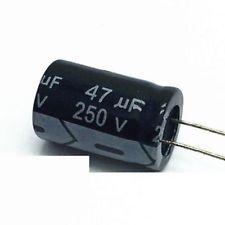 Condensador Electrolitico 47uF 250Vdc 105Âº 13x20mm Radial