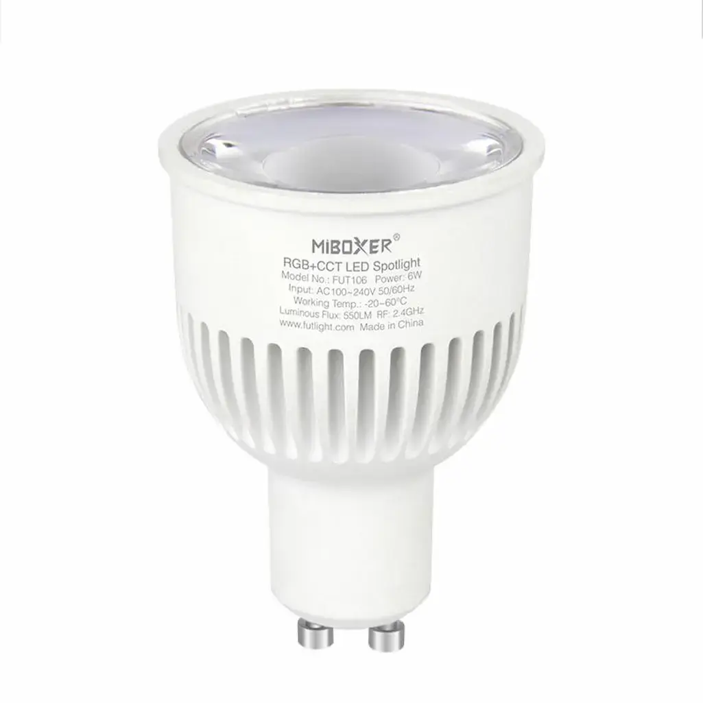 Bombilla LED GU10 6W RGB+CCT RF 2,4Ghz