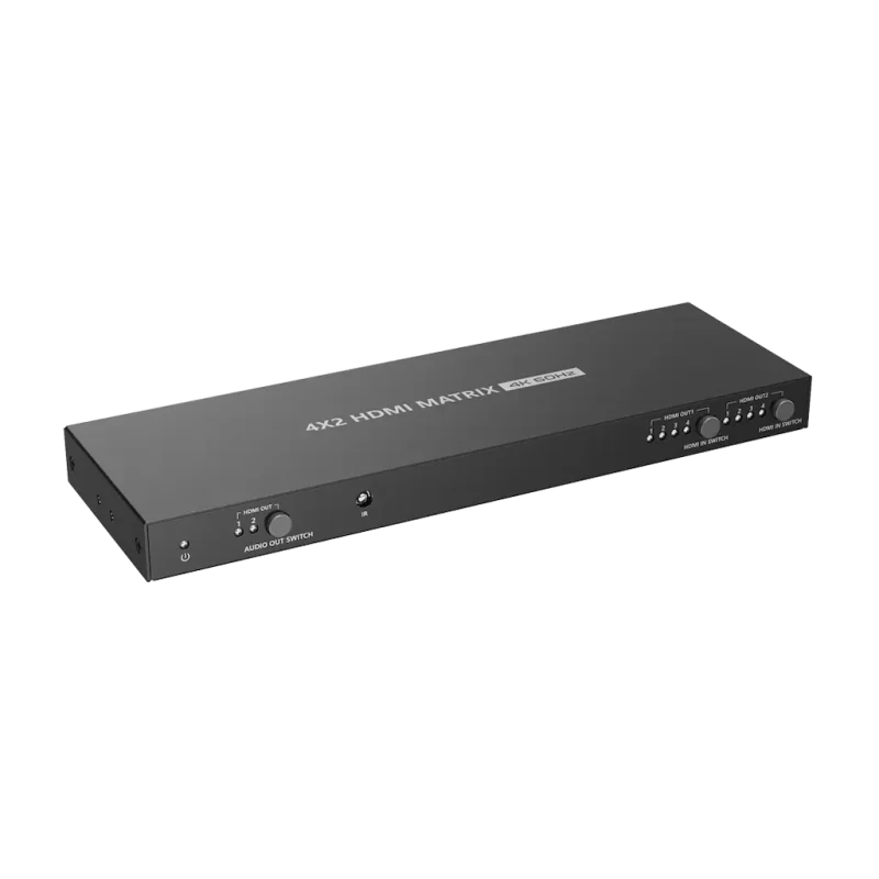 Matriz HDMI 4Entradas a 2Salidas 4K@60Hz