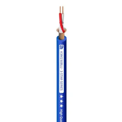 Cable Audio Microfono 2×0,30mm OFC AZUL (100m) 3STAR ADAM