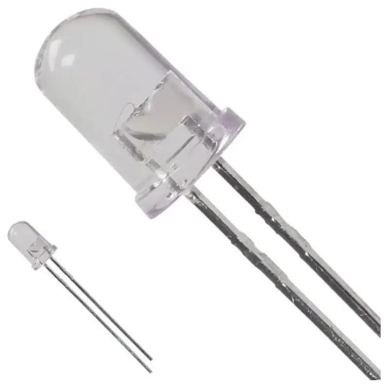 Diodo LED ROJO 5mm 1500mcd 2Vdc