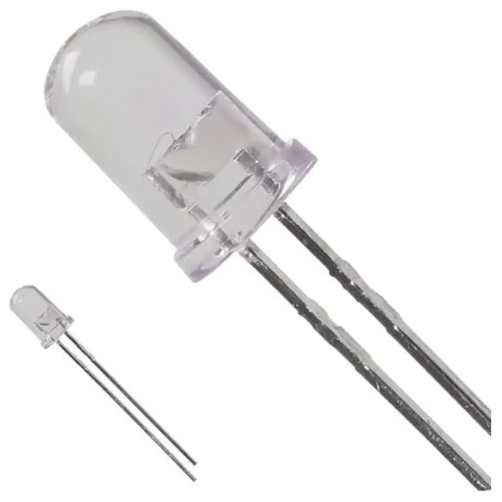 Diodo LED ROJO 5mm 1500mcd 2Vdc