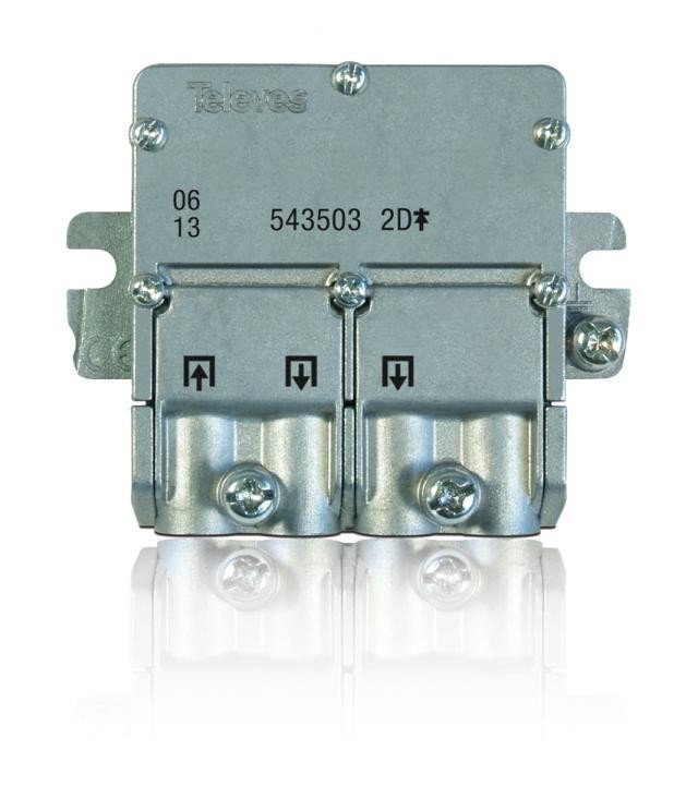 Mini-Repartidor TV 2D 5-2400MHz 4,3/4dB EasyF