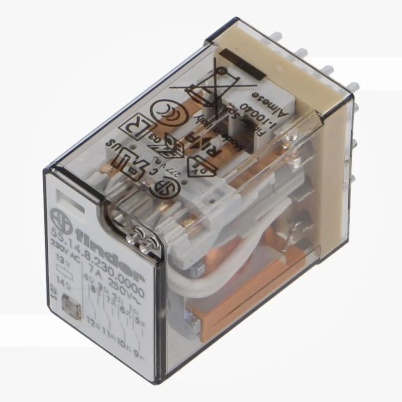 RELE 230Vac 4Ctos Conmutados 7A/250Vac FINDER