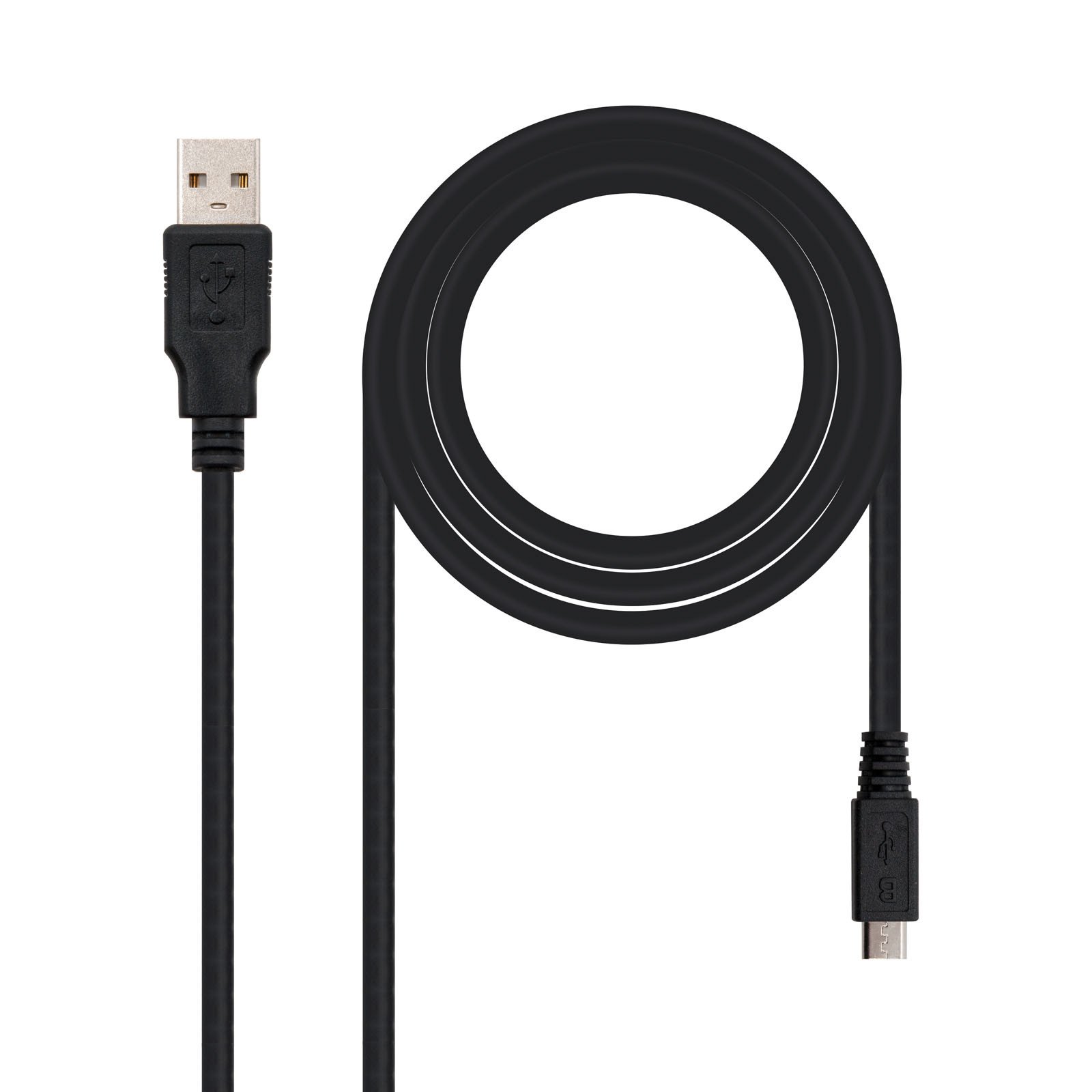 Cable USB 2.0 a MicroUSB 0,8m NANOCABLE