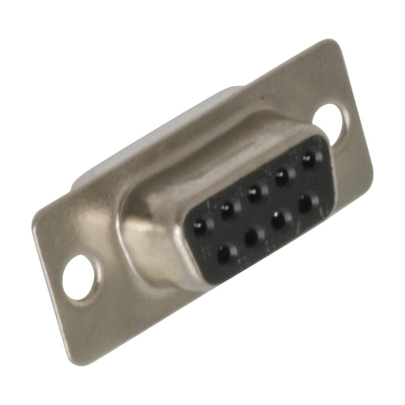 Conector Sub-D 9pin Hembra Soldar Recto