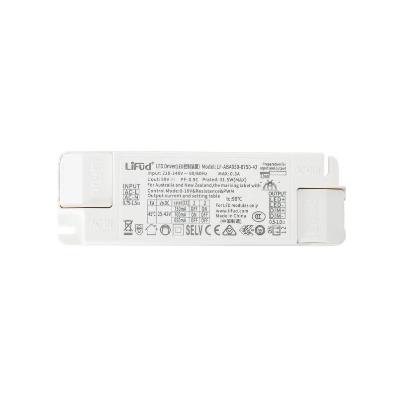 Driver LEDs 9-42V 250/500mA Dimmer 1-10V LIFUD