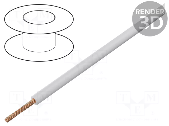 Cable Conexion 0,5mm color BLANCO (100 metros)