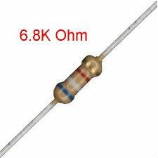 Resistencia Carbon 6K8 1/4W 5% axial