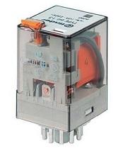 RELE 24Vac 3Ctos Pulsador de Prueba 10A/250Vac FINDER