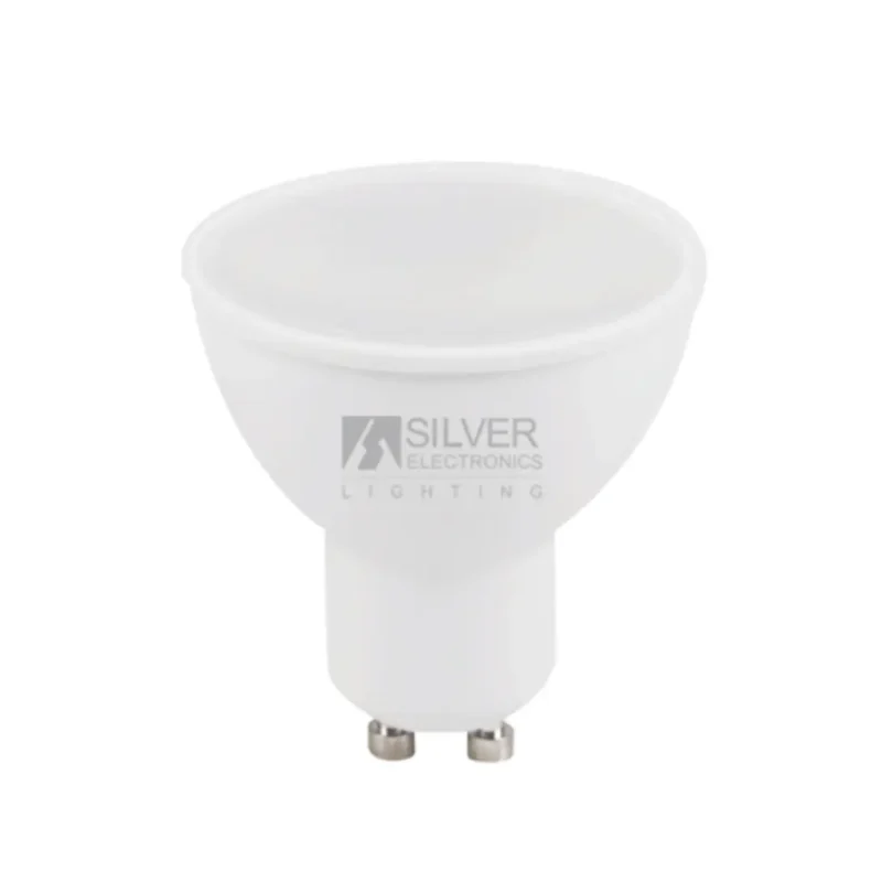 Bombilla LED ECO GU10 7W 230V 3000K SILVER