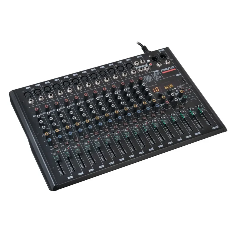 Mezclador Estudio 12IN USB-C FONESTAR MIX-12PRO