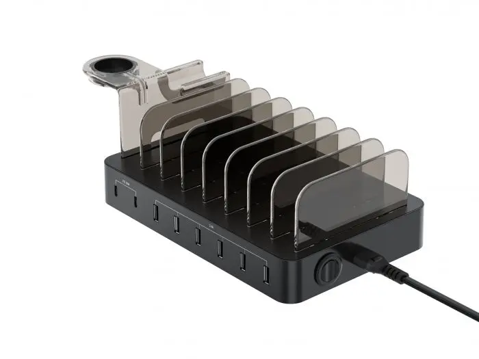 Base Carga 6xUSB 2xUSB-C PD 75W CONCENTRONIC