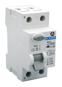 Interruptor Diferencial 1P+N 40Amp/230Vac