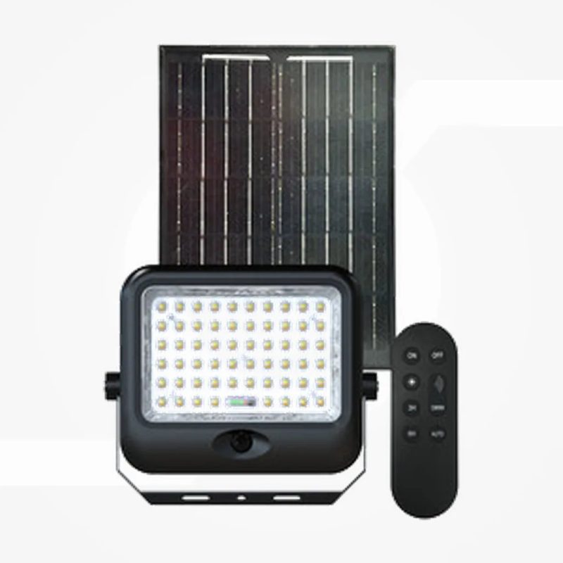 FOCO LED SOLAR 4000Lm.c/sensor CCT