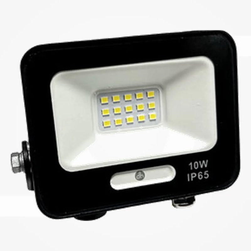 Foco de LED 10W. Negro. 6.500K