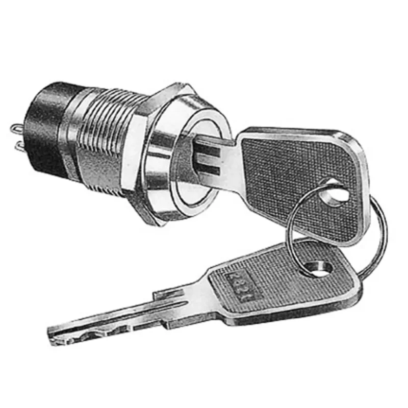 Interruptor Llave de Encendido 2 Posiciones OFF-ON DPST 4A/125Vac