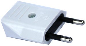 Clavija Red Electrica Macho 4mm 10A BLANCA