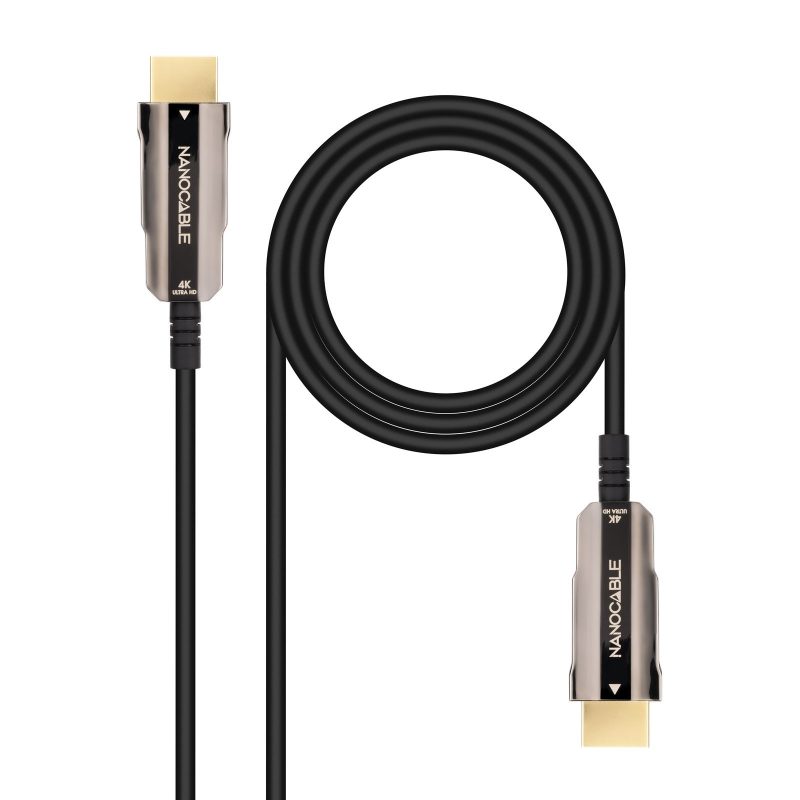 Cable HDMI V2.0 4K@60HZ AOC Fibra 15m NANOCABLE