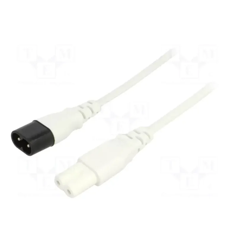 Cable Alimentacion Forma 8 C7 a C8 Macho-Hembra 0,5 metros
