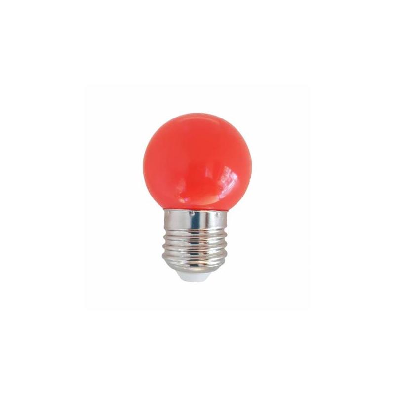 Bombilla LED ROJO E27 1W 230Vac 360Âº GUIRNALDA