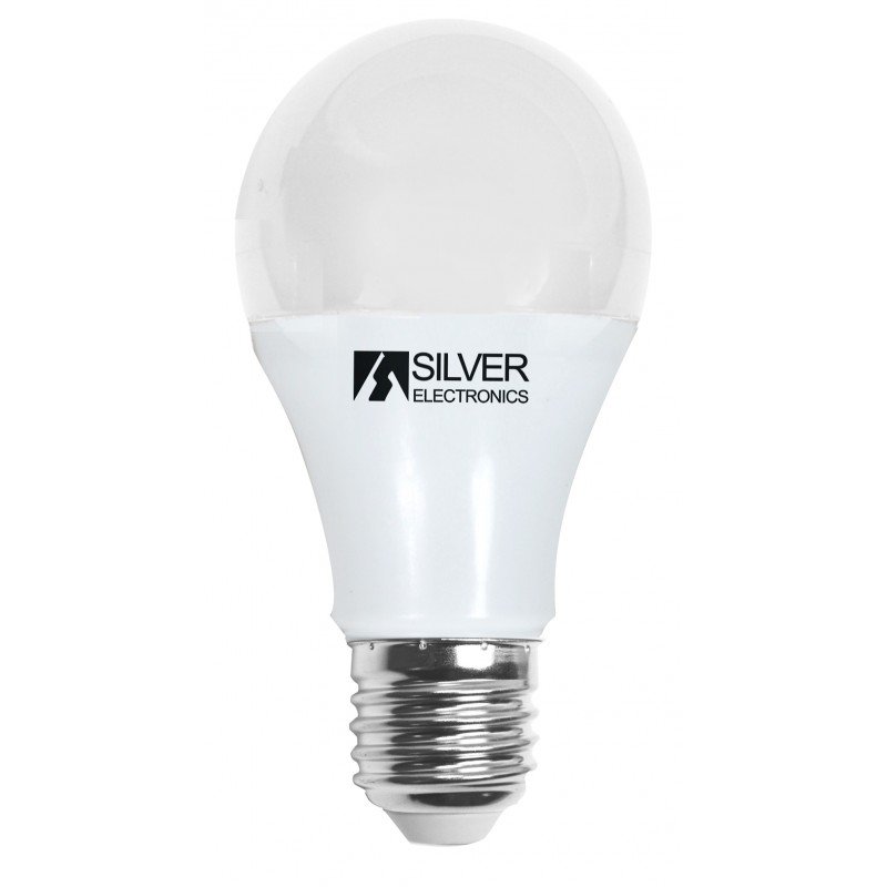 Bombilla LED ESTANDAR REGULABLE E27 8W 230Vac 3000K High Quality SILVER