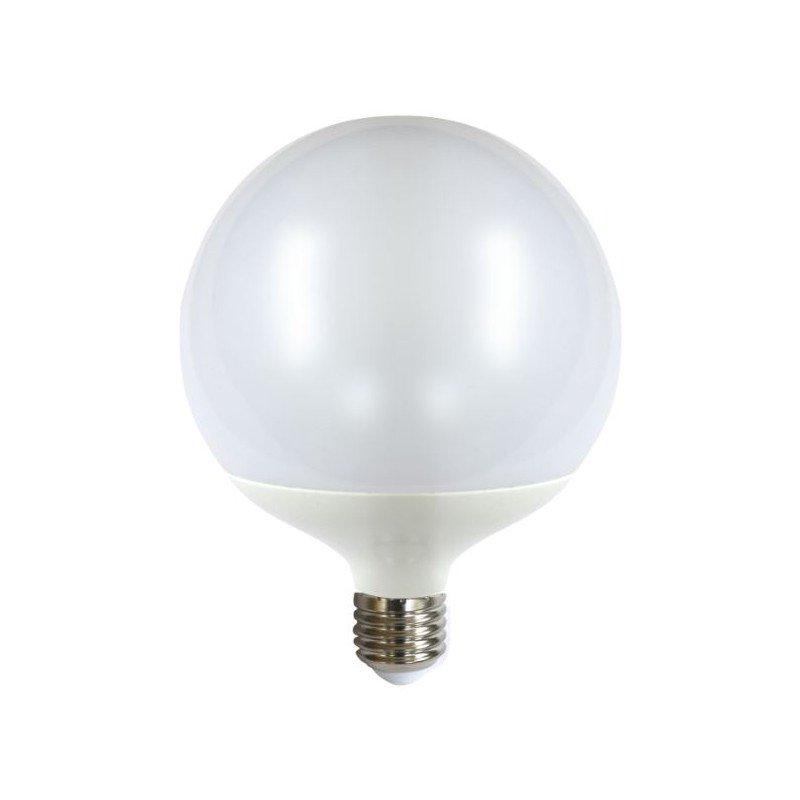 Bombilla LED SUPER GLOBO E27 15W 5000K High Quality SILVER