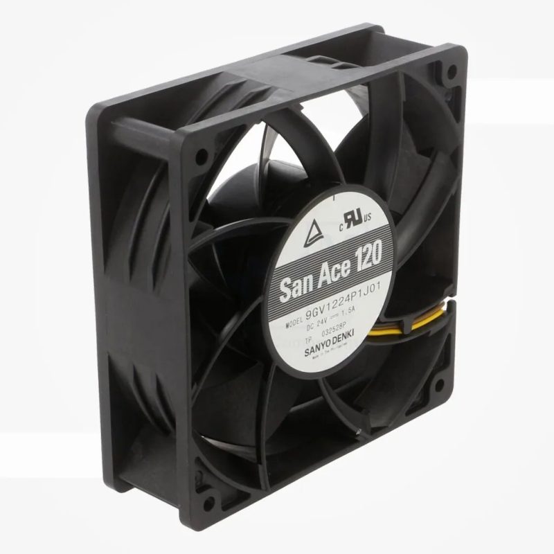 Ventilador DC axiales 24VDC 120x120x38mm 381m3/h 64dBA bolas