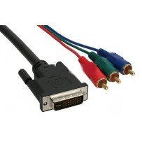 Cable DVI 24+5 Macho a 3 RCA Macho RGB