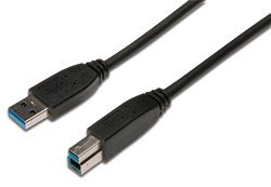 Cable USB 3.0 A a USB B Macho 1,8m