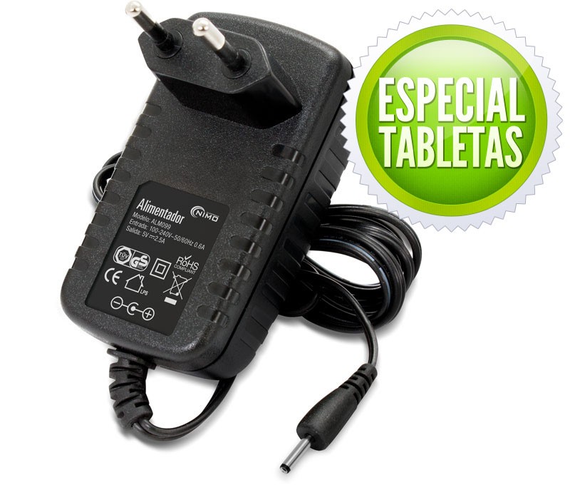 Alimentador Fijo  5Vdc 2,5Amp 12W conector 3×1,1x12mm