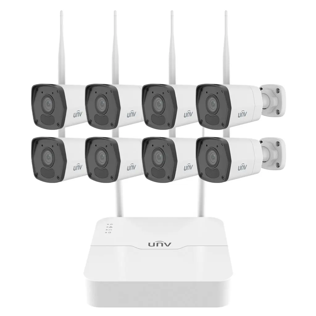 Kit de Videovigilancia Uniview Conexión ethernet y WiFi NVR 8 canales IP