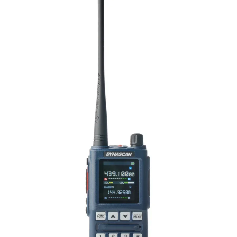 Dynascan UV-101 Walkie Talkie Doble Banda VHF/UHF 5W con 640 Canales