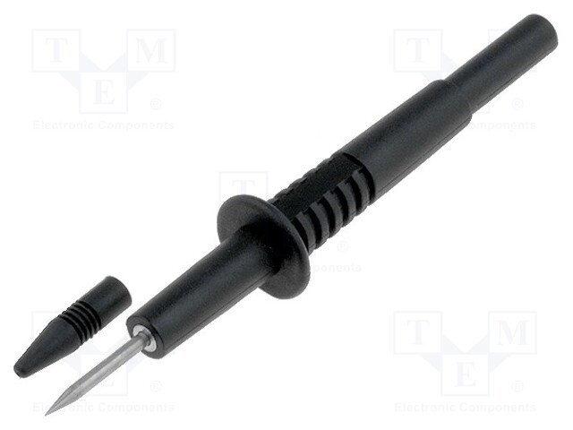 Punta Prueba 2mm 10Amp NEGRO longitud 103mm