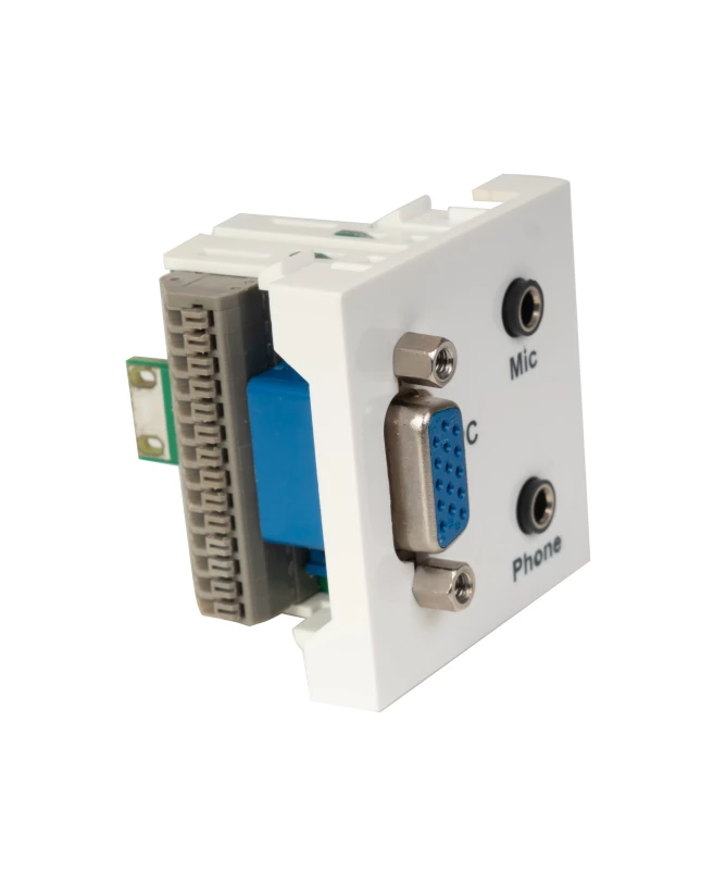 Panel de Conexion VGA MIC y auriculares