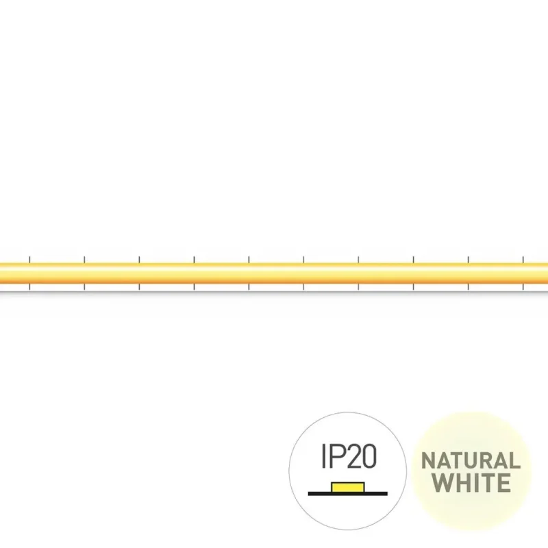 Tira LED COB 4000K 24V 6W/m 504 IP20 5mm 5m