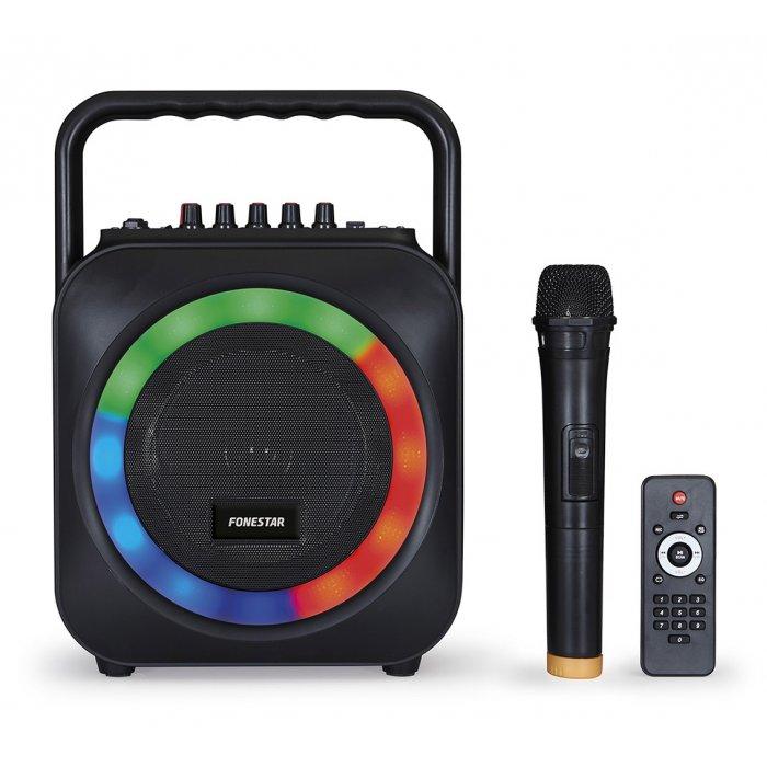 Altavoz Portatil Karaoke USB Bluetooth FONESTAR