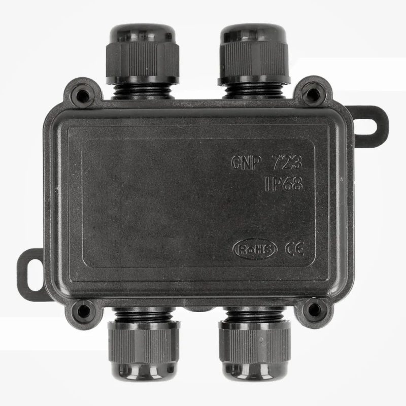 Caja para empalmes y derivaciones elÃ©ctricas IP68 4 vÃ­as