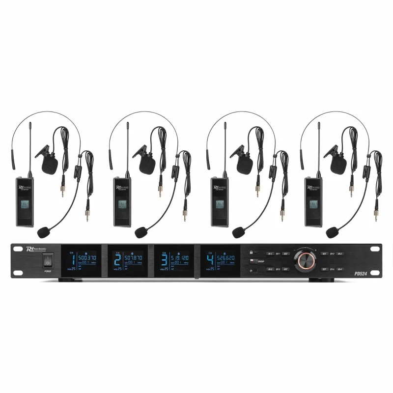 4 Micrófonos Inalámbricos Petaca UHF PD524B